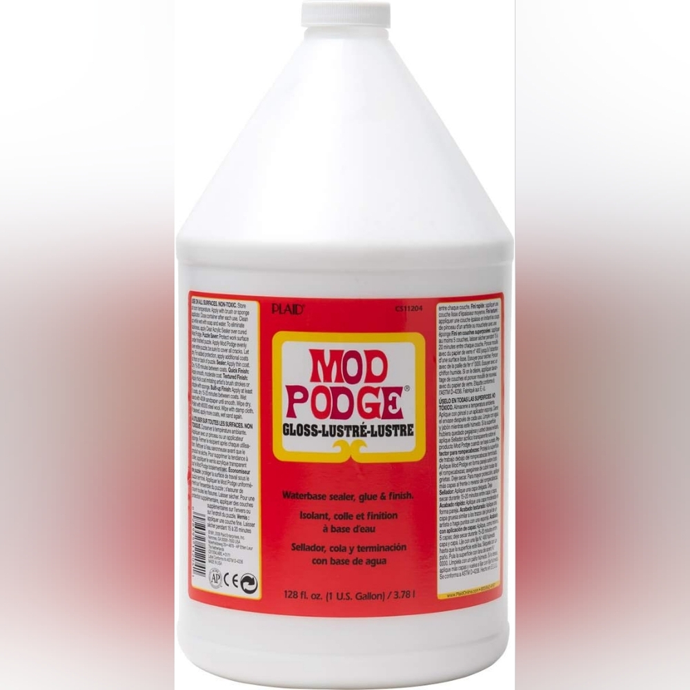 New Mod Podge Waterbase Sealer, Glue &  Finish (1-Gallon), Gloss Finish